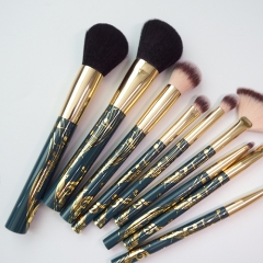 Premium 9Pcs Makeup Brushes Set Professional Face Foundation Eyeshadow fan Make Up Brushes Kit