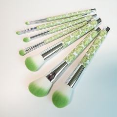 7 Pcs Makeup Brushes Vegan and Cruelty Free Powder Contour blusher Smudge Makeup Brush Set