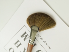 wholesale brown fan brush powder brush with top quality factory supply