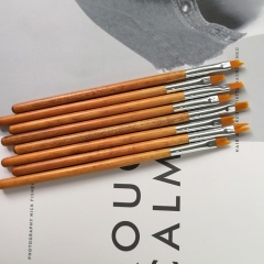New design OEM shenzhen top high quality hot sell makeup brushes set flat brush contour brush