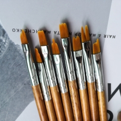 New design OEM shenzhen top high quality hot sell makeup brushes set flat brush contour brush