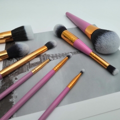 top high quality hot sell makeup brushes set flat brush contour brush
