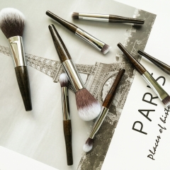 New arrival OEM shenzhen top high quality hot sell makeup brushes set flat brush contour brush