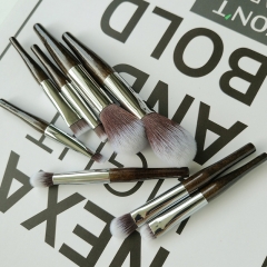 New arrival OEM shenzhen top high quality hot sell makeup brushes set flat brush contour brush