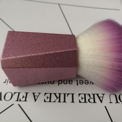 white and pink soft hair loose powder brush
