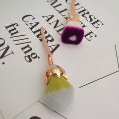 Colorful soft hair flower handle makeup brush set