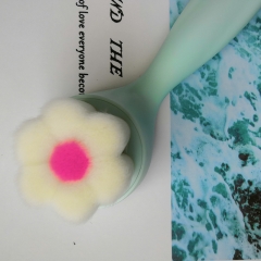 Pretty flower shape cleaning washing face brush portable makeup beauty tool