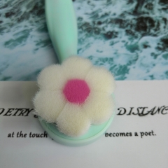 Pretty flower shape cleaning washing face brush portable makeup beauty tool
