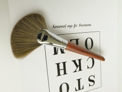 wholesale brown fan brush powder brush with top quality factory supply