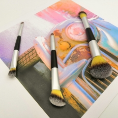 New arrival 3 pcs double ended makeup brush set