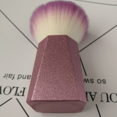 white and pink soft hair loose powder brush