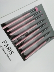 OEM shenzhen top high quality hot sell makeup brushes set flat brush eyeliner brush