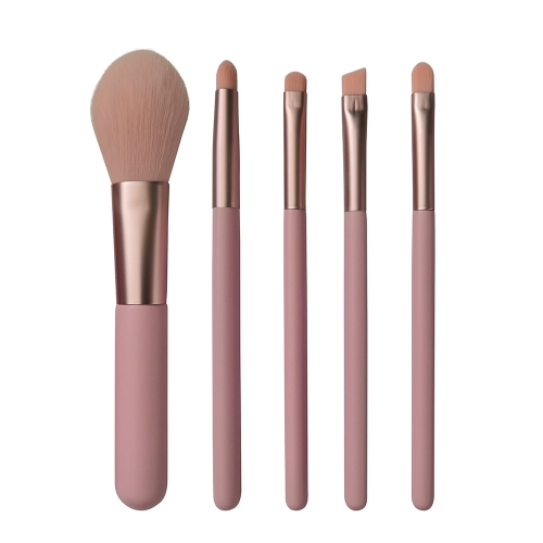 Travel makeup brush set 5 pcs powder blush brow brush concealer smudge