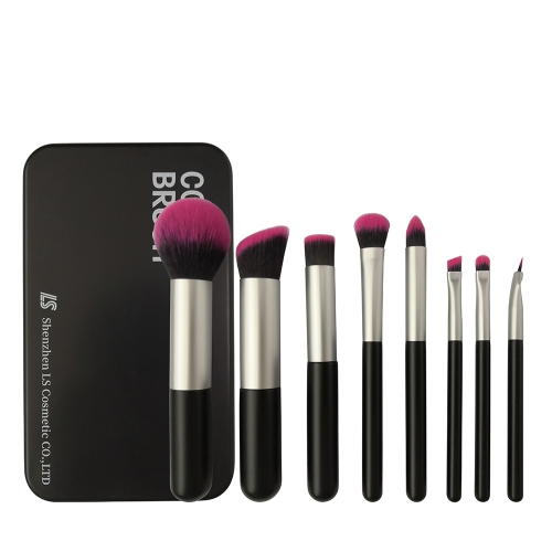8Pcs Professional Makeup Brush Set Foundation Blending Powder Brush Eyeshadow Brushes  Concealer Eyeliner Lip Brush with 1pcs cosmetic holder