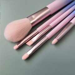 Travel makeup brush set 5 pcs powder blush brow brush concealer smudge