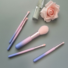 Travel makeup brush set 5 pcs powder blush brow brush concealer smudge