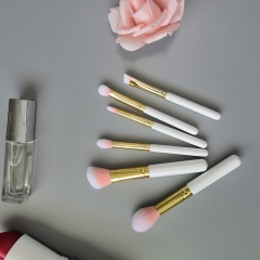 Travel makeup brush set premium 6 pcs cosmetic brush powder blush contour brow brush eyeshadow