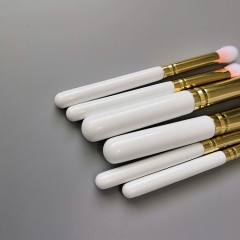 Travel makeup brush set premium 6 pcs cosmetic brush powder blush contour brow brush eyeshadow