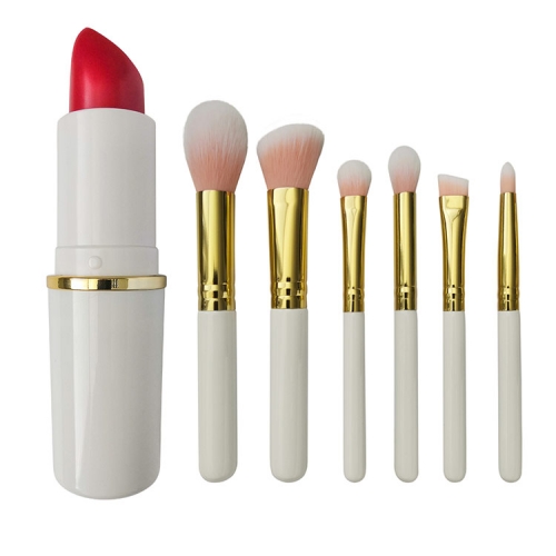 Travel makeup brush set premium 6 pcs cosmetic brush powder blush contour brow brush eyeshadow
