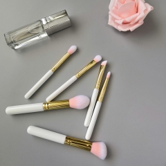 Travel makeup brush set premium 6 pcs cosmetic brush powder blush contour brow brush eyeshadow