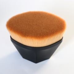 Custom logo kabuki hexagon face brush foundation brush