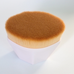 Custom logo kabuki hexagon face brush foundation brush