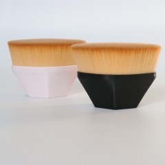 Custom logo kabuki hexagon face brush foundation brush