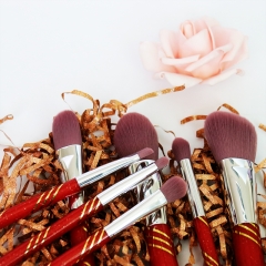 Wholesale 7pcs Synthetic Makeup Brushes set Foundation Powder Contour Blush Eye Cosmetic Brush Sets
