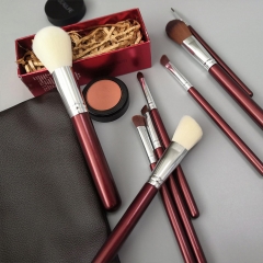 8 PCs Makeup Brushes Set for Foundation Blush Eyeliner Face Eye Shadow with Synthetic Fiber Bristles & Wooden Handles