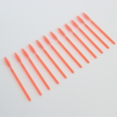 Wholesale Disposable mascara wand brush  eyelash brush makeup applicators orange