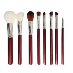 8 PCs Makeup Brushes Set for Foundation Blush Eyeliner Face Eye Shadow with Synthetic Fiber Bristles & Wooden Handles