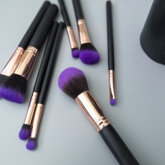 8 pieces Makeup Brush Set powder brush flat foundation brush eyeshasow  custom logo