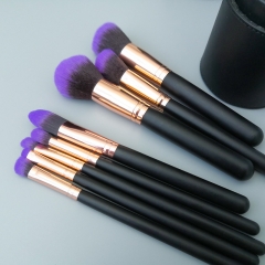 8 pieces Makeup Brush Set powder brush flat foundation brush eyeshasow  custom logo