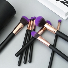 8 pieces Makeup Brush Set powder brush flat foundation brush eyeshasow  custom logo