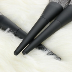 10pcs premium makeup brush set with private label cruelty free microcrystalline hair rubber oil processing handle