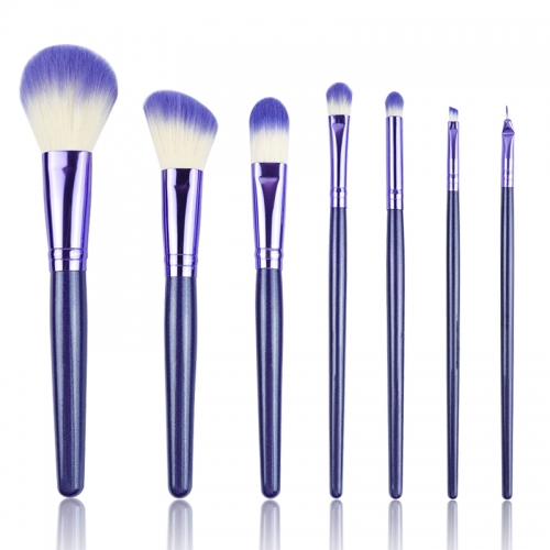 New arrival soft hair multifunctional professional noble purple makeup brushes set different shape factory supply