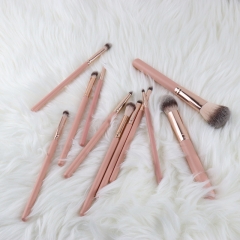 Makeup brush set 11 pieces including powder brush, bronzer brush and eyeshadow brushes