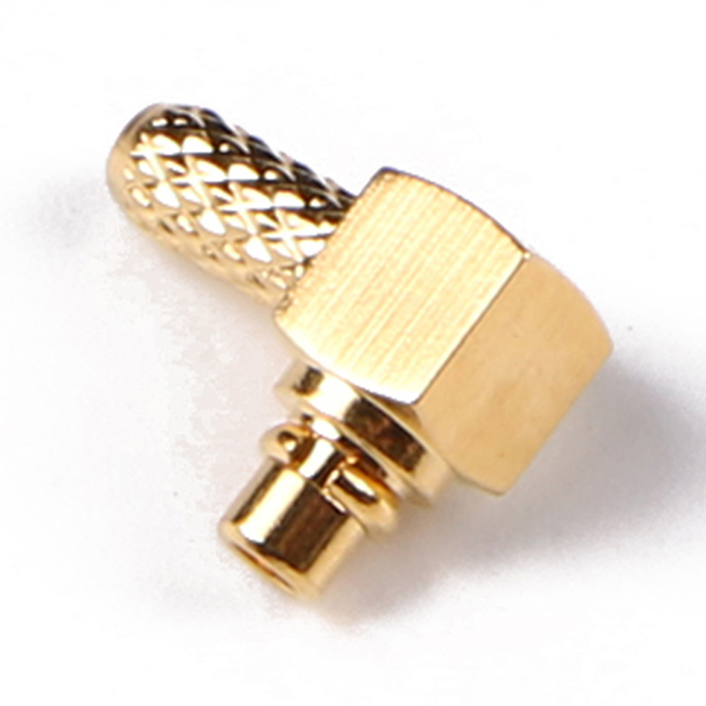 MMCX Male Plug Angle Crimp Connector