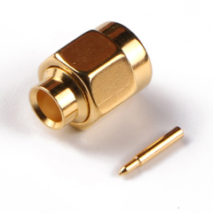 SMA Male Connector Solder Attachment for flexible cable