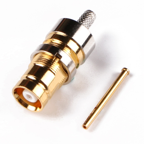 1.6/5.6 Female Bulkhead connector Crimp/Solder attachment for RG cable