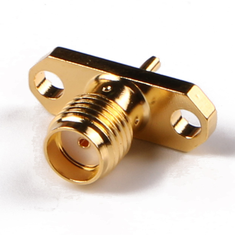 SMA Female Flange Connector Solder Attachment for RG Cable