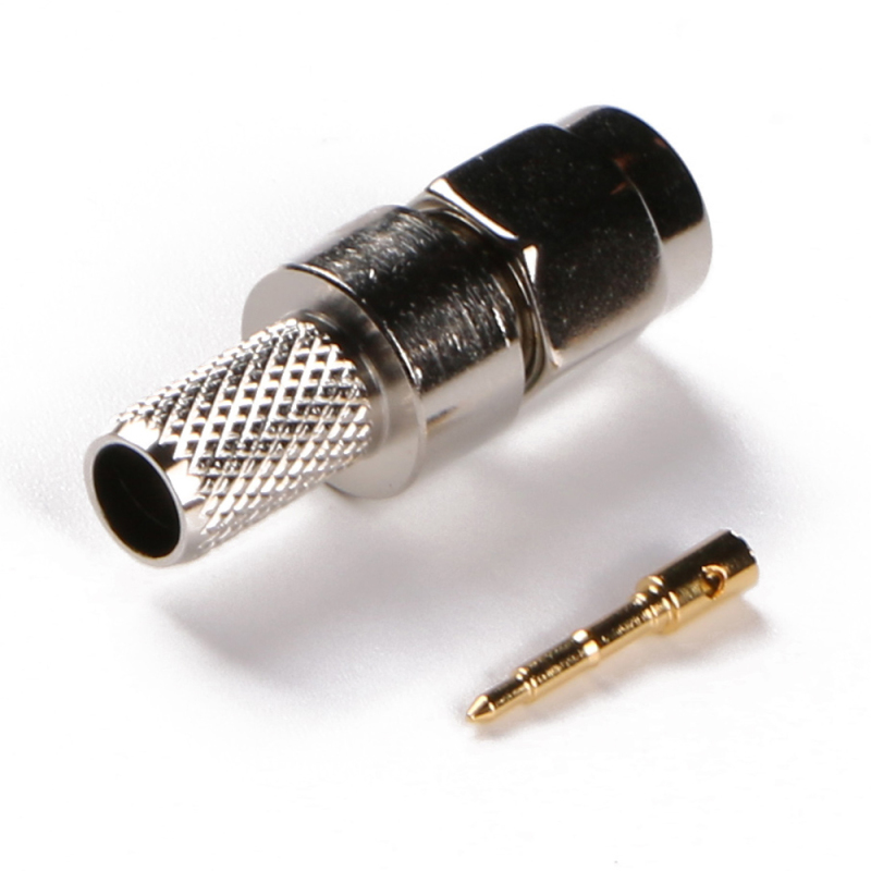 SMA Male Connector Solder Attachment for flexible cable