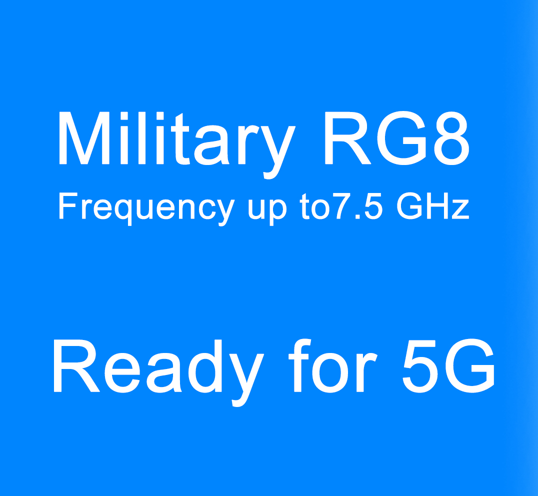 Military RG8 Cable, up to 7.5 GHz