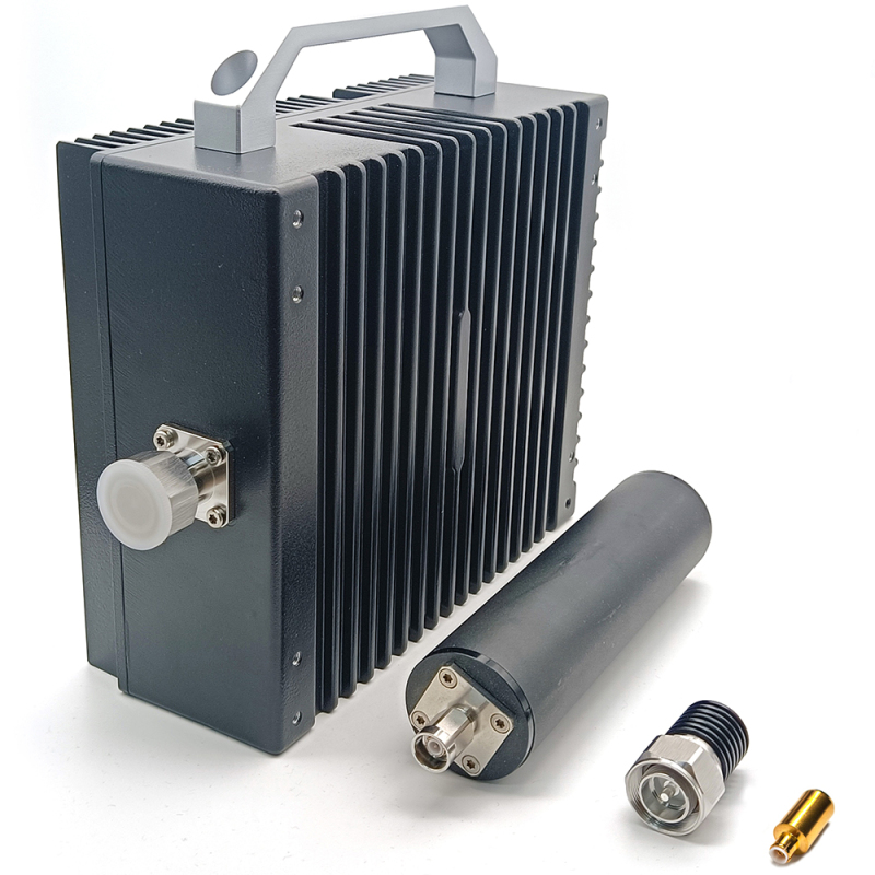 5W 6 GHz DIN Termination Load Black Anodized Aluminum Heatsink