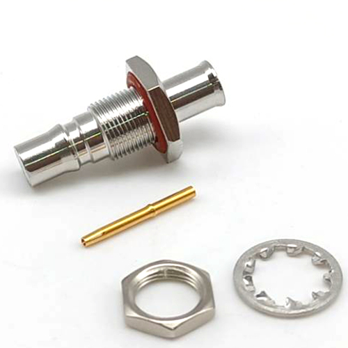 QMA Female Bulk Head Waterproof IP67 Connector