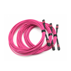 Raynool MPO Jumper OM4 UPC F to F 12 Fibers Type B OFNP Fiber Jumper
