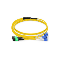 Raynool MPO Hybrid Trunk Cable MPO 8F to LC UPC Duplex OM4 Fiber Cable