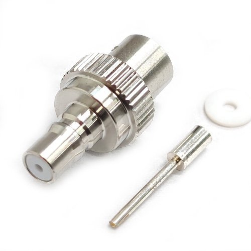 Low PIM Coaxial RF Connector QMA Female Solder to SPP-250-LLPL 1/4"S Cable