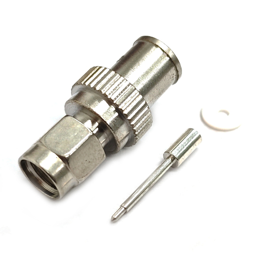 Low PIM Coaxial RF Connector SMA Male Solder to SPP-250-LLPL 1/4"S Cable