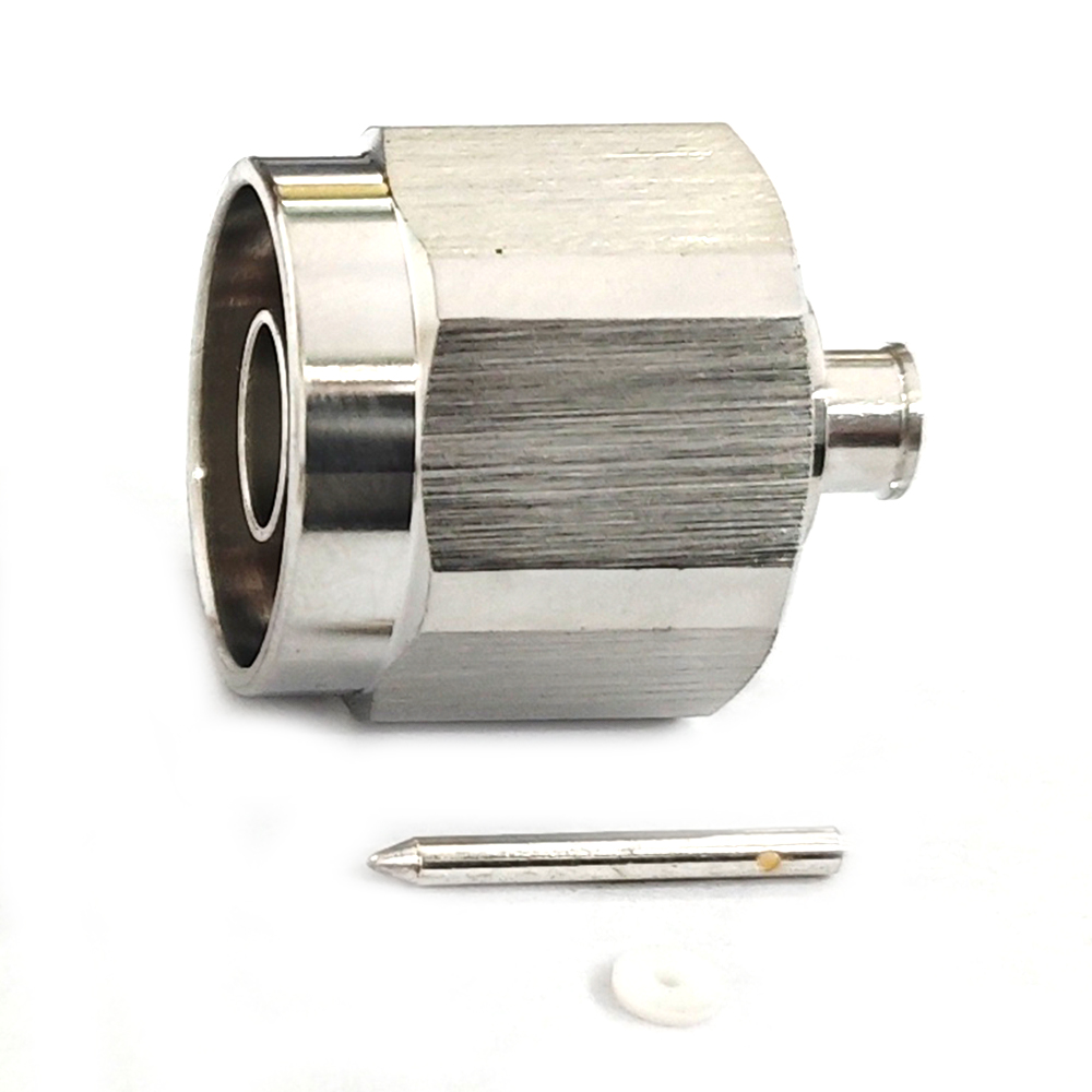 Low PIM Coaxial RF Connector N Male Solder to RG402 Cable